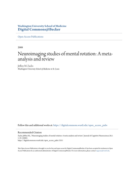 Neuroimaging Studies of Mental Rotation: a Meta-Analysis and Review." Journal of Cognitive Neuroscience.20,1