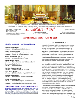St. Barbara Church Fax: 216 661-1148 Rev