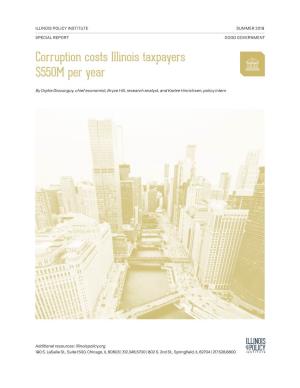 Corruption Costs Illinois Taxpayers $550M Per Year