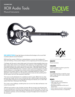 XOX Audio Tools Musical Instruments