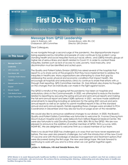 First Do No Harm