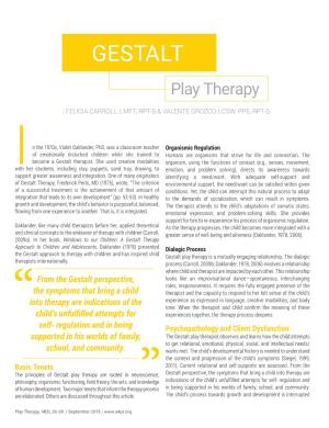 GESTALT Play Therapy