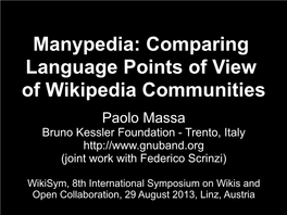 Manypedia: Comparing Language Points of View of Wikipedia