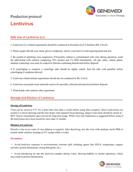 Lentivirus Protocol Download