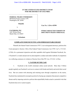 Case 1:20-Cv-03590-JEB Document 51 Filed 01/13/21 Page 1 of 53 IN