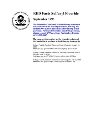 Pesticides EPA-738-F-93-012 Environmental Protection and Toxic Substances September 1993 Agency (7508W) R.E.D