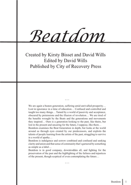 Created by Kirsty Bisset and David Wills Edited by David Wills Published by City of Recovery Press