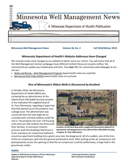 Minnesota Well Management News Newsletter