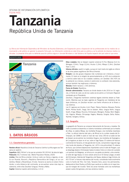 Ficha País De Tanzania