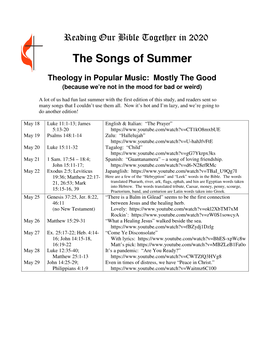 The Songs of Summer
