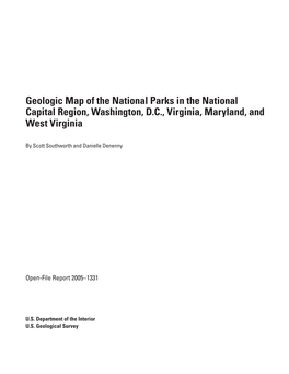 Geologic Map of the National Parks in the National Capital Region, Washington, D.C., Virginia, Maryland, and West Virginia