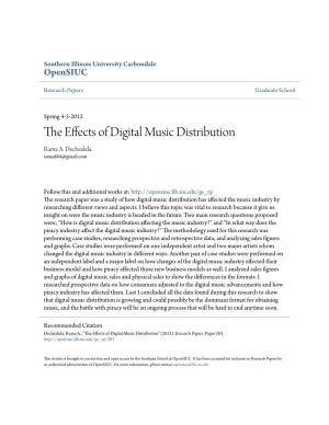 The Effects of Digital Music Distribution" (2012)