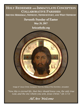 Seventh Sunday of Easter May 28, 2017 Hriccatholic.Org