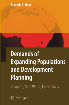 Demands of Expanding Populations and Development Planning Frederic R