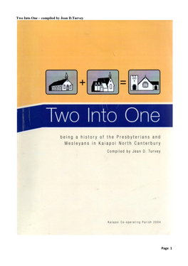 Two Into One – Compiled by Jean D.Turvey