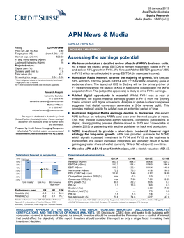 Assessing the Earnings Potential Yr Avg