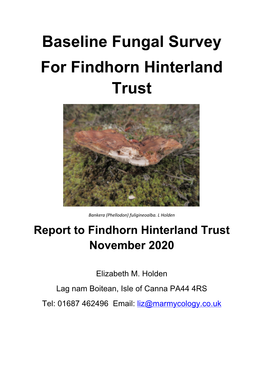 FHT Baseline Fungal Survey Nov 2020