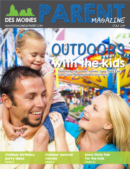 OUTDOORS with the Kids Swimming, Ice Cream, Movies, Iowa State Fair, Iowa Cubs, Adventureland and More!