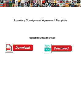 Inventory Consignment Agreement Template