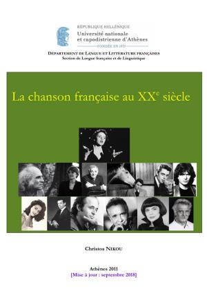 La Chanson Française Au Xxe Siècle