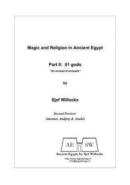 Magic and Religion in Ancient Egypt Part II
