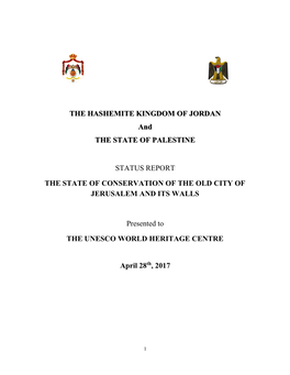 THE HASHEMITE KINGDOM of JORDAN and the STATE of PALESTINE