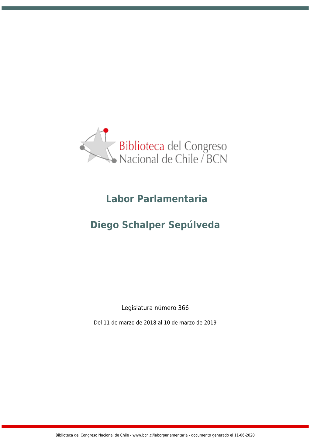 Labor Parlamentaria Diego Schalper Sepúlveda