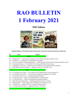 Bulletin 210201 (PDF Edition)