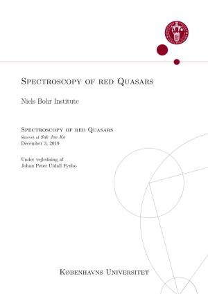 Spectroscopy of Red Quasars
