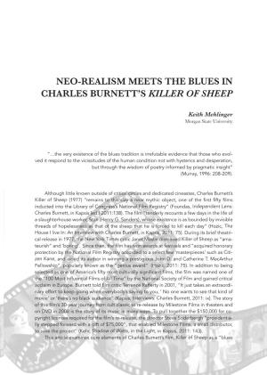 Neo-Realism Meets the Blues in Charles Burnett's Killer