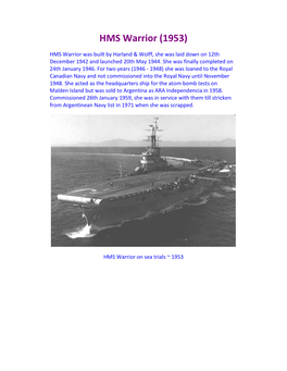 HMS Warrior (1953)