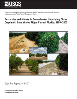 Pesticides and Nitrate in Groundwater Underlying Citrus Croplands, Lake Wales Ridge, Central Florida, 1999–2005