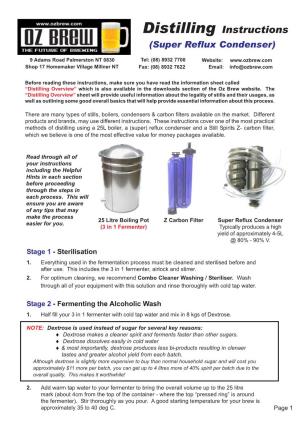 Members/Downloads/Docs/Distilling Instructions Super Reflux Condenser.Pdf