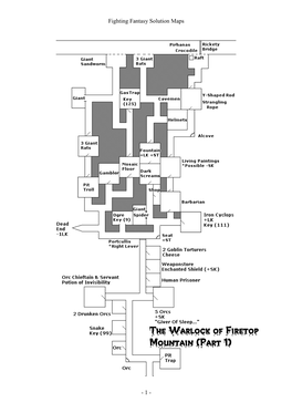 Fighting Fantasy Solution Maps