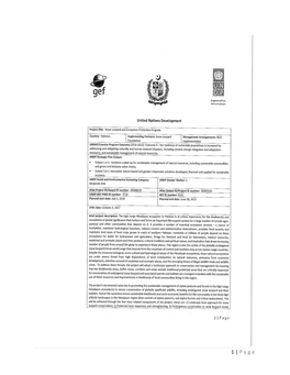 Annotated UNDP-GEF Project Document Template