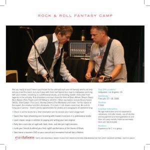 Rock & Roll Fantasy Camp