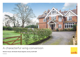 A Characterful Wing Conversion