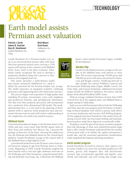 Earth Model Assists Permian Asset Valuation Patrick J