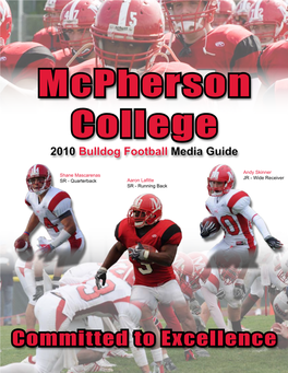 Mcpherson College Football Media Guide 2010