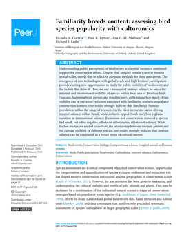 Assessing Bird Species Popularity with Culturomics