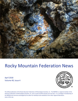 Rocky Mountain Federation News, Vol 49, Issue 4 Page 1