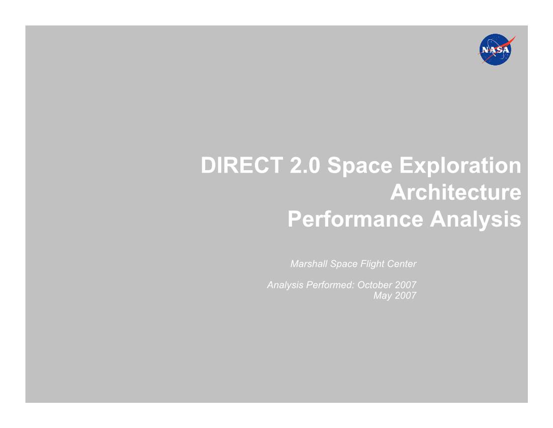 NASA Performance Assessment of Direct