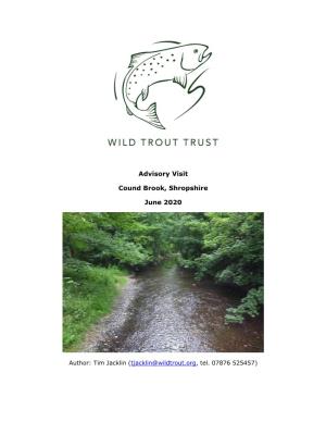 Advisory Visit Cound Brook, Shropshire June 2020