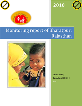 Monitoring Report of Bharatpur: Rajasthan
