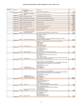 MARCH 23 2019 to APRIL 26 2019.Pdf