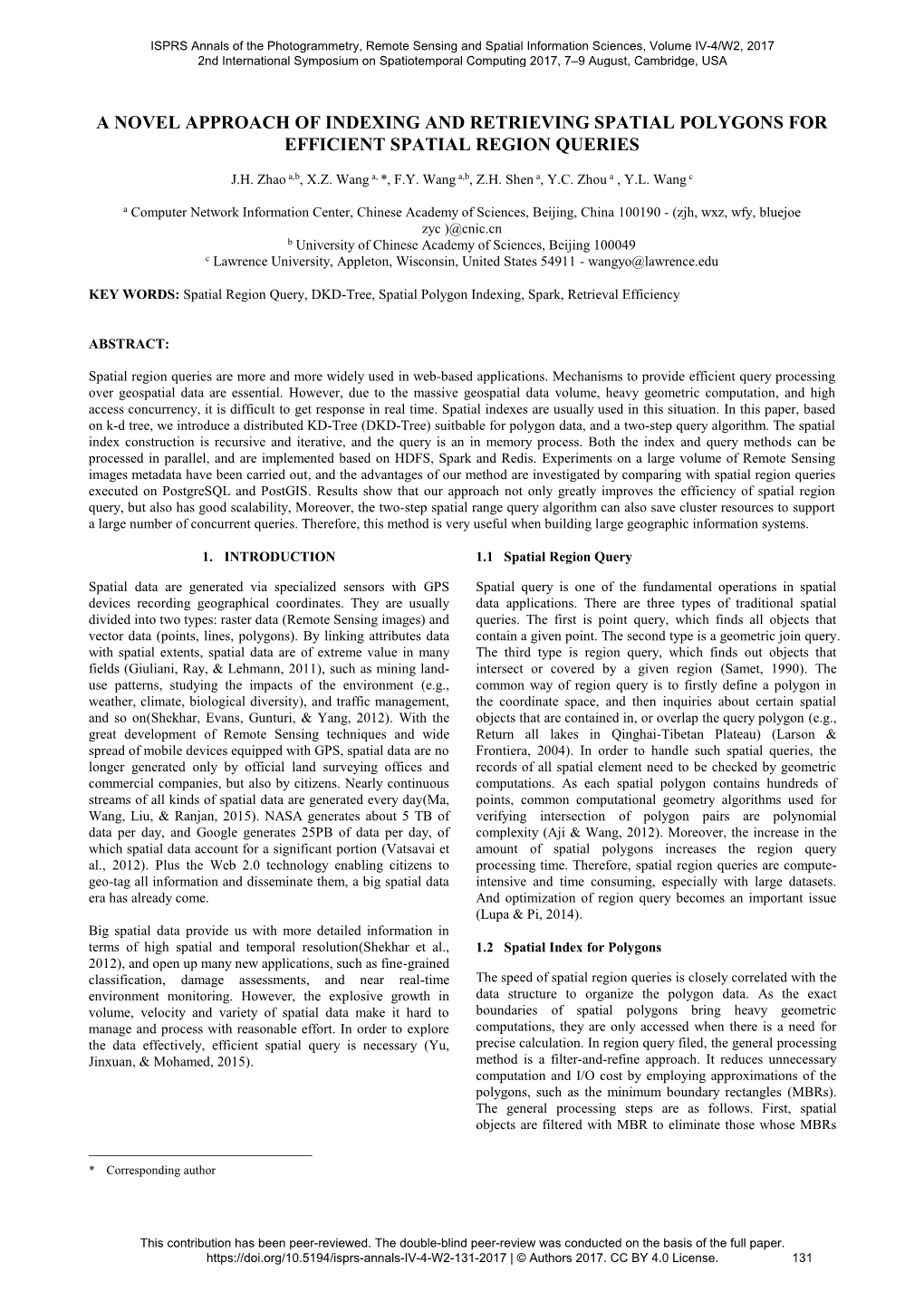 A Novel Approach of Indexing and Retrieving Spatial Polygons for Efficient Spatial Region Queries