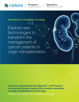 Innovations in Transplant Oncology