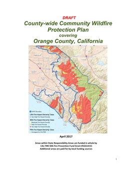 County-Wide Community Wildfire Protection Plan Orange County