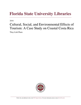 A Case Study on Coastal Costa Rica Thuy-Linh Pham