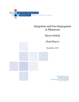 Integration and Neo-Segregation in Minnesota